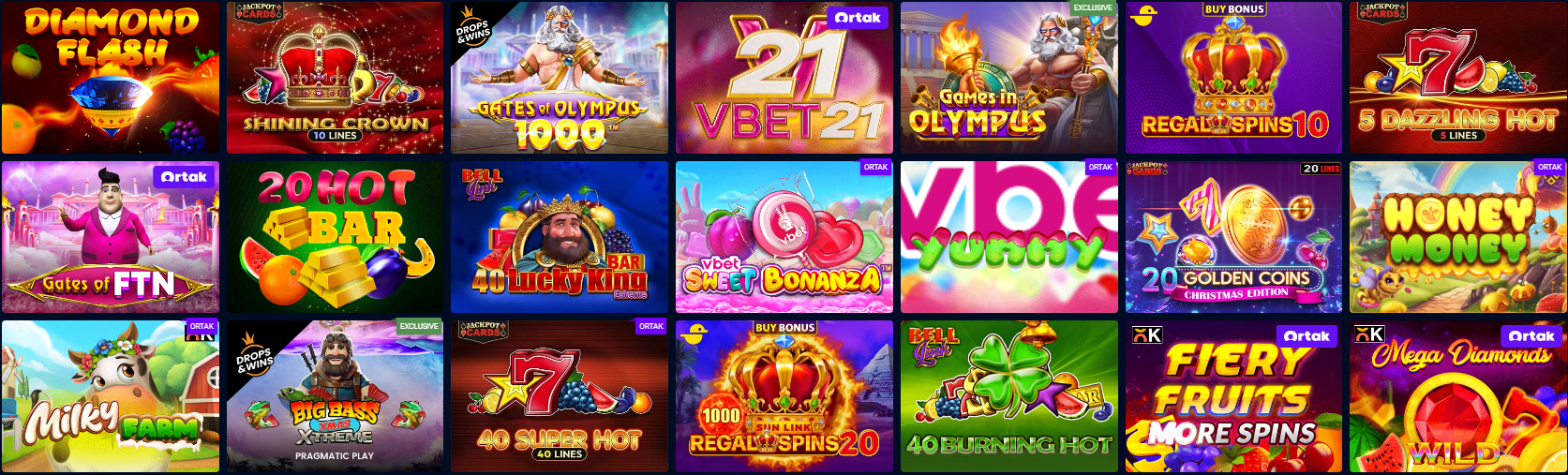 Jeux de VBet Casino